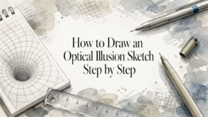 How to Draw an Optical Illusion Sketch Step by Step